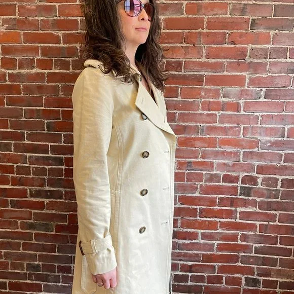 French Connection FCUK Tokyo Japan custom design SAMPLE belted trench coat - Picture 6 of 6